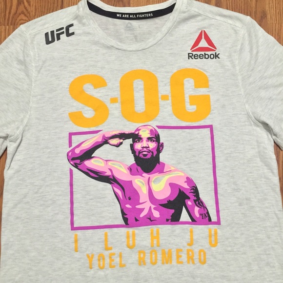 Yoel romero reebok shirt Clearance